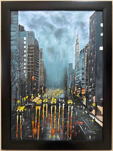 KalaCentral | Abstract Painting | Hustling City