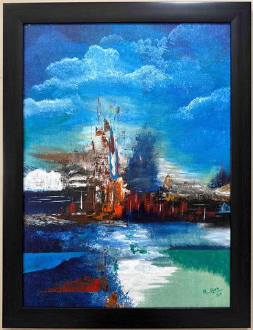 KalaCentral | Abstract Painting | Life at Seashore