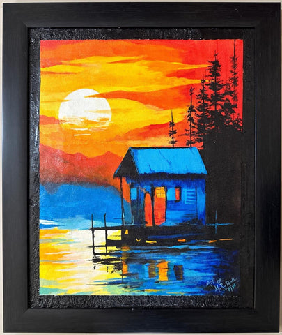 KalaCentral | Abstract Painting | Beautiful Sunset